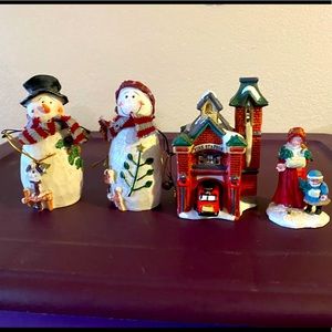 A lot of four Christmas decor.